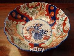 Asian Antique Japanese Imari Bowl Circa 1840 Edo Meiji Hand Painted Porcelain