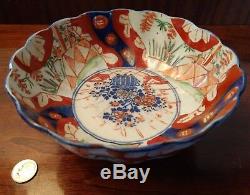 Asian Antique Japanese Imari Bowl Circa 1840 Edo Meiji Hand Painted Porcelain