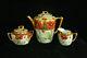 Beautiful 100% Hand Painted Red Poppies Stouffer 5 Piece Porcelain Tea Set