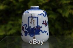 Beautiful Antique Chinese Qing Dynasty Hand-painted Bottle Vase/Water Dropper