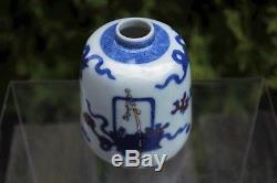 Beautiful Antique Chinese Qing Dynasty Hand-painted Bottle Vase/Water Dropper