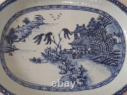 Beautiful Large Rare Antique Qianlong Chinese Porcelain Blue & White Plate/ Dish