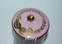 Big Antique Vintage French Limoges Porcelain Hand Painted Trinket Jewelry Box