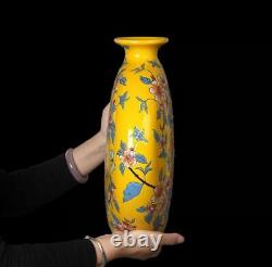 Big Handmade Vase Ceramic Hand painted Porcelain Chinese Antique Reproduction