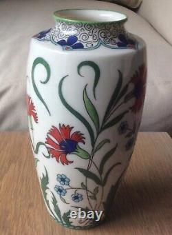 Birks Rawlins Persindo Porcelain Hand Painted Antique Art Vase