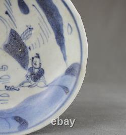 Blue Chrysanthemum Chinese Shipwreck Porcelain Saucer Dish Kangxi c1660