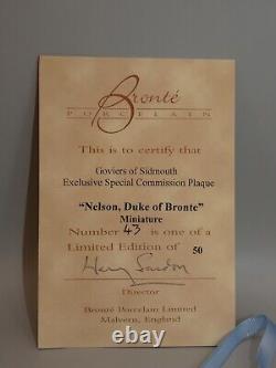 Boxed Limited Edition Bronte Porcelain Hand Painted Lord Nelson Plaque & COA