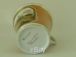 British Birds Chamberlains Worcester Porcelain Cup & Saucer Hand Painted Marked