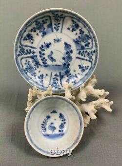 Ca Mau Shipwreck Cargo Bird and Insect Tea Bowl and Saucer c1725