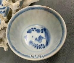 Ca Mau Shipwreck Cargo Bird and Insect Tea Bowl and Saucer c1725