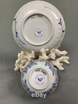 Ca Mau Shipwreck Cargo Bird and Insect Tea Bowl and Saucer c1725