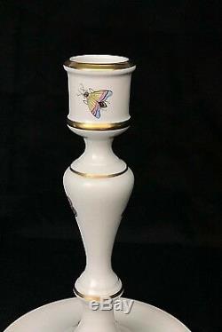 Candle holders. Herend Rothschild Bird hand painted porcelain. Free shipping