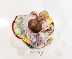 Capodimonte Italian Porcelain Hand Painted Mother And Baby Figure