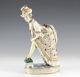 Carl Thieme Erotic Porcelain Figurine Surprise Under Bustle. Handpainted & Gilt