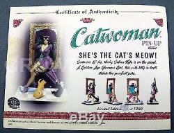 Catwoman Pin Up Hand Painted Porcelain Statue by Tim Bruckner DC Direct Batman