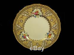 Cauldon England Hand Painted & Gilt Porcelain Cabinet Plate For Tiffany & Co. Ny