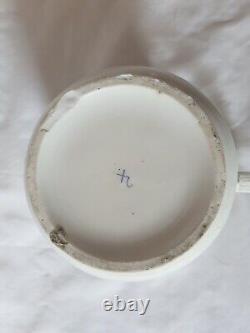 Charming Antique Continental Porcelain Tankard, Hand Painted Floral Design