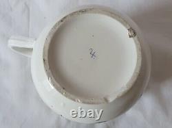 Charming Antique Continental Porcelain Tankard, Hand Painted Floral Design