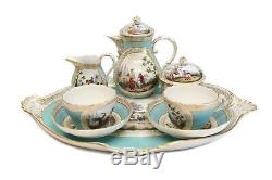 Charming Meissen Hand Painted Porcelain Tete-a-Tete Tea Service, circa 1900