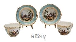 Charming Meissen Hand Painted Porcelain Tete-a-Tete Tea Service, circa 1900