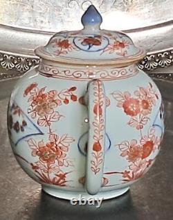 Chinese 18th C Porcelain Teapot with Dutch Amsterdam Bont Decoration C 1740+