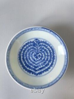 Chinese Antique Blue & White Porcelain Saucer Qing Dynasty Kangxi Period 10.6cm