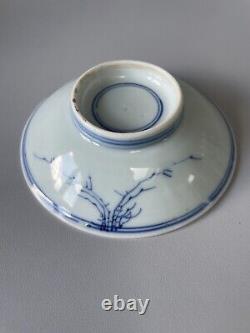 Chinese Antique Blue & White Porcelain Saucer Qing Dynasty Kangxi Period 10.6cm