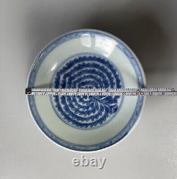 Chinese Antique Blue & White Porcelain Saucer Qing Dynasty Kangxi Period 10.6cm