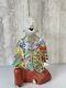 Chinese Antique Famille Rosr Porcelain Boy Incense Holder Ding Dynasty 17cm Tall