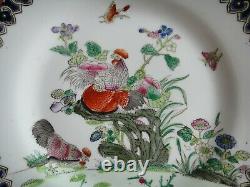 Chinese Antique Famille rose Handpainted Plate Signed Porcelain China 27cm 10.5