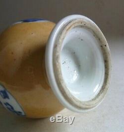 Chinese Antique Kangxi Porcelain Rose Water Sprinkler. Café-au-Lait c. 1700