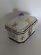 Chinese Export Lidded Armorial Hand Painted Porcelain Tureen Rectangular