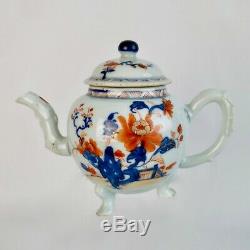 Chinese Export teapot, Imari flowers, Qianlong ca 1750