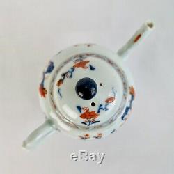 Chinese Export teapot, Imari flowers, Qianlong ca 1750