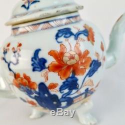 Chinese Export teapot, Imari flowers, Qianlong ca 1750