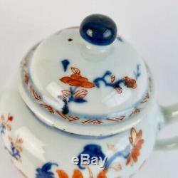 Chinese Export teapot, Imari flowers, Qianlong ca 1750