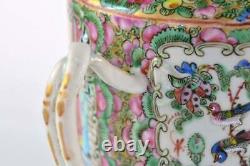 Chinese Famille Rose Medaillon 19th Century Porcelain Teapot Glazed Handpainted