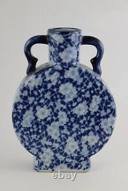 Chinese Porcelain 19th Century Hand Painted MoonFlask Vase 21x15x 5cm