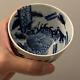 Chinese Porcelain Blue & White Ceramic Handpainted Signed Dragon Bowl /cup China