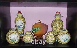 Chinese Porcelian Collection Early 20th C Zhongguo Jingdezhen Famile Rose