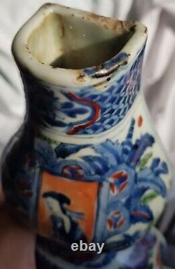 Chinese Tianqi Period famille verte Gourd Shape wall vase