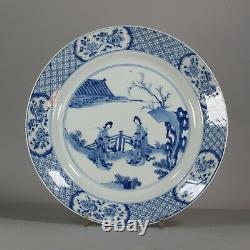 Chinese blue and white plate, Kangxi (1662-1722)