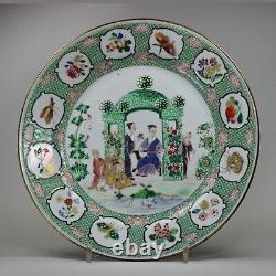 Chinese famille rose Pronk'Arbor' plate, Qianlong (1736-95)