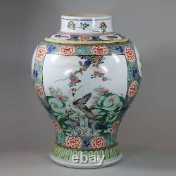 Chinese famille verte baluster vase, Kangxi (1662-1722)