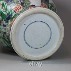 Chinese famille verte baluster vase, Kangxi (1662-1722)