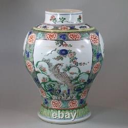 Chinese famille verte baluster vase, Kangxi (1662-1722)