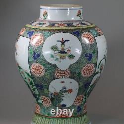 Chinese famille verte baluster vase, Kangxi (1662-1722)