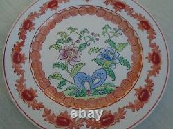 Chinese hand painted porcelain plate signed to base