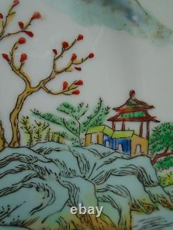 Chinese hand painted porcelain plate signed to rear