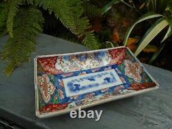 Chinese imari dish hand painted good size and colours